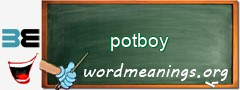 WordMeaning blackboard for potboy